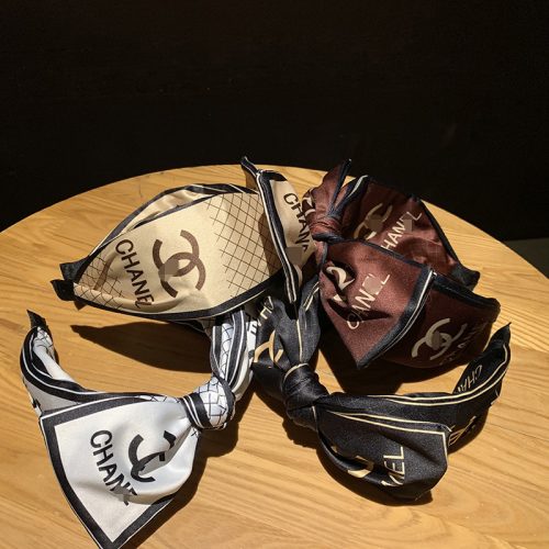 Replica Designer Fashion Classic Bow Monogram Pattrn Headband