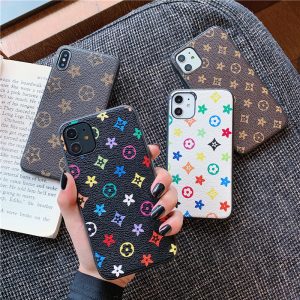 Replica Designer Fashion Classic Monogram Pattern Iphone11Pro Mobile Phone Protective Cover Case