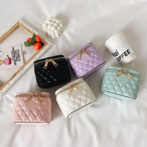Replica Designer Fashion Diamond Embroidery Thread Mini Girl Kids Square Barrel Chain Messenger Cross Bag