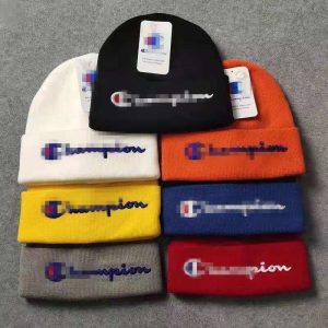 Replica Designer Fashion Street Style Knitted Hat Contrast Logo Embroidery Wool Beanie
