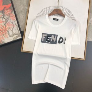 Replica Designer Fendi Couple Large Size Short-Sleeved T-Shirt