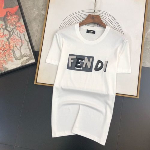 Replica Designer Fendi Couple Large Size Short-Sleeved T-Shirt