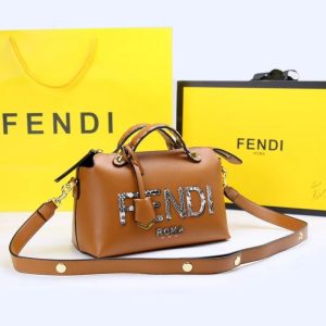 Replica Designer Fendi Elaphe Boston Bag