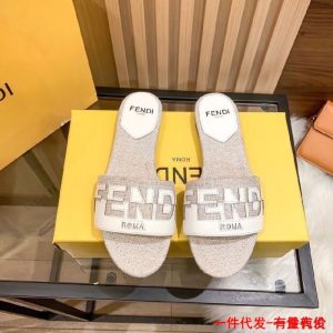 Replica Designer Fendi Fashion Alphabet Beach Flats Slippers