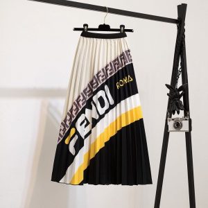 Replica Designer Fendi Fashion Print Skirt