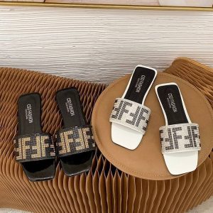 Replica Designer Fendi Flat Slippers