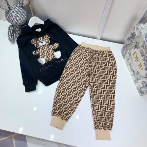 Replica Designer Fendi Kids Sweatshirt And Pants Two-Piece Set