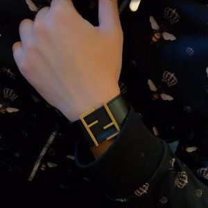 Replica Designer Fendi Leather Bracelet