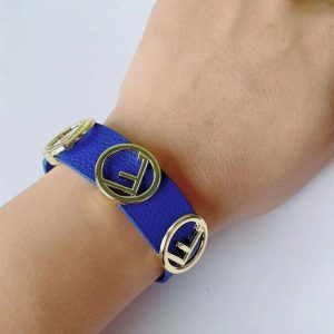 Replica Designer Fendi Leather Bracelet
