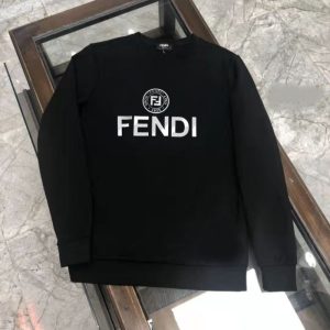 Replica Designer Fendi Loose Crew Neck Sweatshirt