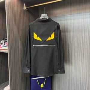 Replica Designer Fendi Men Monster Smiley Shirt