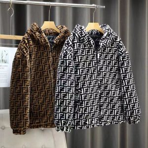Replica Designer Fendi Men Plush Jacket