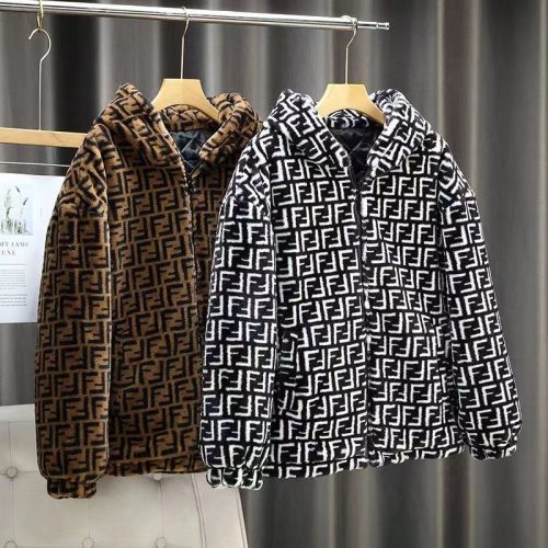 Replica Designer Fendi Men Plush Jacket