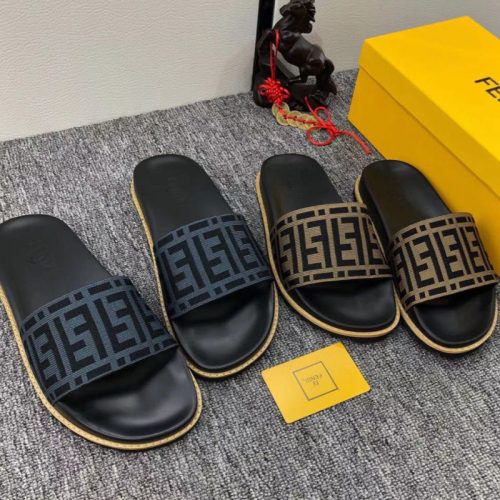Replica Designer Fendi Men Women Couple Fashion Leisure Slippers