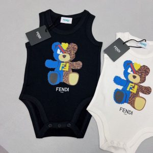 Replica Designer Fendi Newborn Baby Romper Jumpsuit