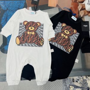 Replica Designer Fendi Newborn Baby Romper Jumpsuit