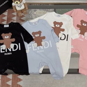 Replica Designer Fendi Newborn Baby Romper Jumpsuit