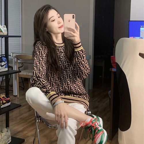 Replica Designer Fendi Oversized Knit Top