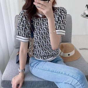 Replica Designer Fendi Oversized Knit Top