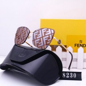 Replica Designer Fendi Print Letter Stylish Simple Women Sunglasses