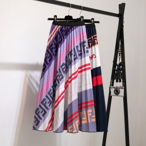 Replica Designer Fendi Print Skirt