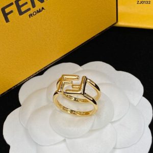 Replica Designer Fendi Retro Letter Ring