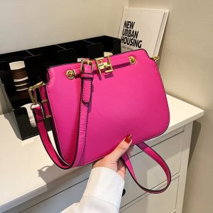 Replica Designer Fendi Solid Color Large Capacity Shoulder Bag