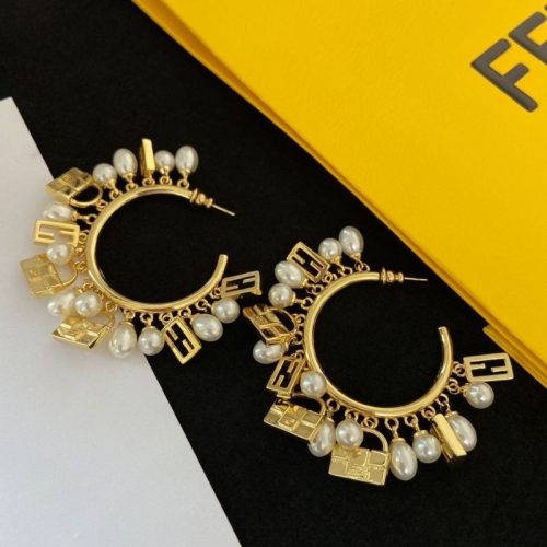 Replica Designer Fendi Tassel F Earrings