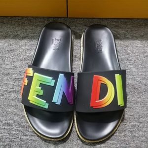 Replica Designer Fendi Trendy Colorful Slippers