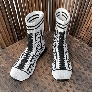 Replica Designer Fendi Women Fashion Autumn And Winter Fly Knitting Booties