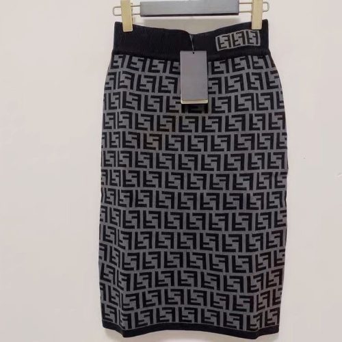 Replica Designer Fendi Women Letters Straight Skirts