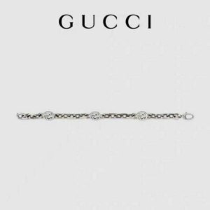 Replica Designer GUCCI Men Women Double G Interlocking Retro Bracelet