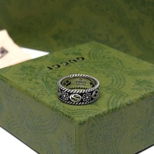 Replica Designer GUCCI Women Double G Daisy Retro Ring