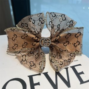 Replica Designer GUCCI Women Hair Accessories Big Bow Light Luxury Hairpin