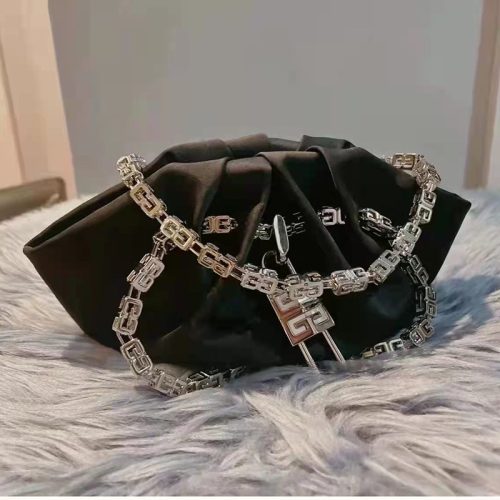 Replica Designer Givenchy Kenny Bag Pleated Cloud Chain Dumpling Handbag
