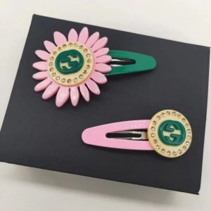 Replica Designer Gucci Acrylic Flower Hairpin