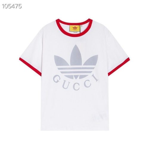 Replica Designer Gucci Adidas Men Women Casual Short-Sleeved T-Shirt