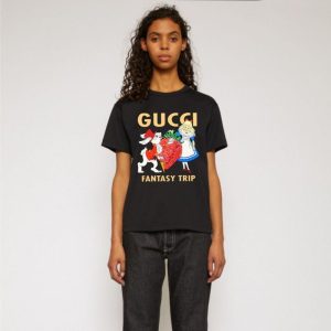 Replica Designer Gucci Adidas Men Women Strawberry Princess Short-Sleeved T-Shirt