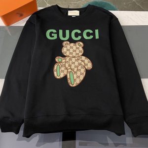 Replica Designer Gucci Casual Bear Alphabet Round Neck Pullover Sweater