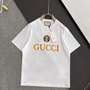Replica Designer Gucci Casual Men And Women Letter Print T-Shirt