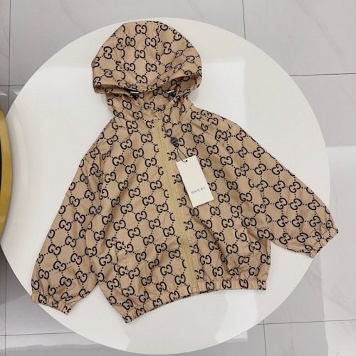 Replica Designer Gucci Children Alphabet Hooded Jacket