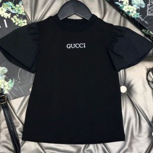 Replica Designer Gucci Children Baby Girls Short-Sleeved T-Shirt