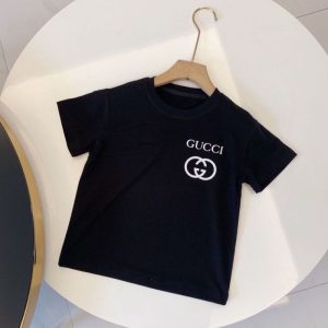 Replica Designer Gucci Children Baby boys girls Short-Sleeved t-shirt