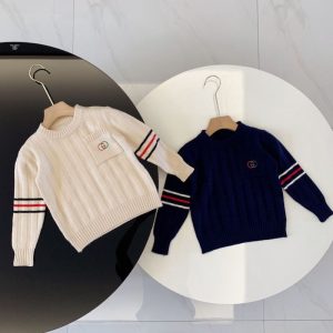 Replica Designer Gucci Children Kid Letter Embroidery Sweater