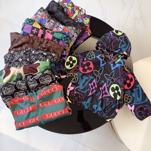 Replica Designer Gucci Children Kid Letter Hooded Jacket
