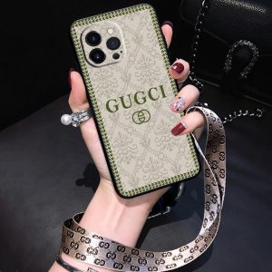 Replica Designer Gucci Classic Embroidered Apple Mobile Phone Case