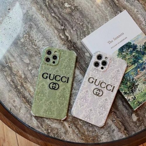 Replica Designer Gucci Classic Embroidered Apple Mobile Phone Case