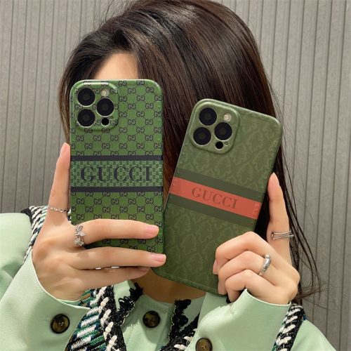 Replica Designer Gucci Classic Retro Green Apple Mobile Phone Case