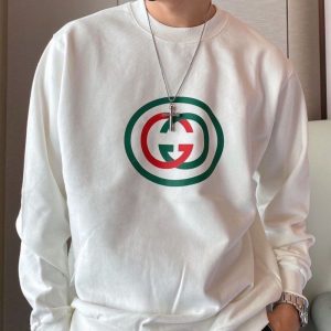 Replica Designer Gucci Crew Neck Fleece Long Sleeve Sweatshirt