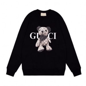 Replica Designer Gucci Crewneck Lettered Sweatshirt